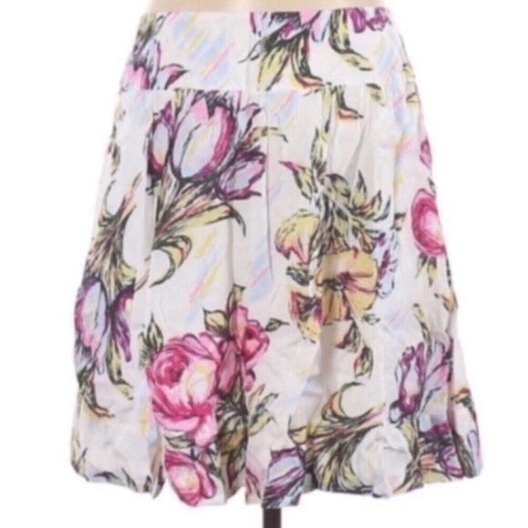 CAbi Dresses & Skirts - Cabi Floral A-line Skirt